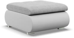 GreenSite Tokio puff, fonott + műbőr, szürke - fehér - pepita