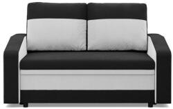 GreenSite Hewlet kanapé, szövet anyag, fekete - fehér