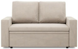 GreenSite Zeus kanapé, bársony, hab töltet, egyenes kartámasz, bézs