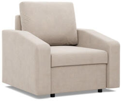 GreenSite Zeus fotel, döntött kartámasz, bársony, bonell töltet, bézs