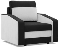 GreenSite Hewlet fotel, szövet anyag, bonell töltet, fekete - fehér - pepita