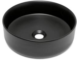 SAT Asztali mosogató SAT Mood 36x36 cm fekete matt felülettel akkumulátornyílás nélkül, túlfolyó nélkül SATM3636BKM (MC-4236-MB)