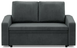 GreenSite Zeus kanapé, bársony, hab töltet, döntött kartámasz, szürke