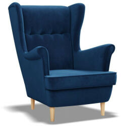 GreenSite Uszak fotel, bársony, kék - pepita - 108 890 Ft