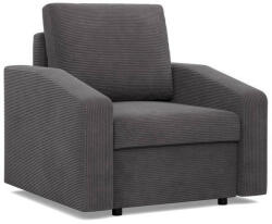 GreenSite Zeus fotel, döntött kartámasz, kordbársony, bonell töltet, szürke