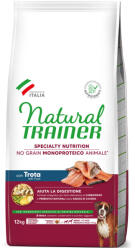 Natural Trainer 12kg Natural Trainer No Grain Adult Medium & Maxi pisztráng száraz kutyatáp