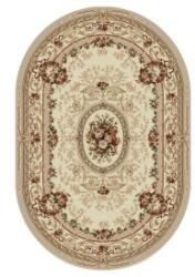 Delta Carpet Covor Oval, 200 x 400 cm, Crem / Bej, Model Floral Lotos (LOTUS-568-100-O-24) Covor