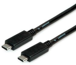 Roline 11.02. 9055-10 USB kábel USB 3.2 Gen 2 (3.1 Gen 2) 2 M USB C 10 Gbit/s 100 W Fekete (11.02.9055)
