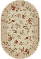 Delta Carpet Covor Oval, 150 x 230 cm, Crem, Lotos 551 (LOTUS-551-100-O-1523) Covor