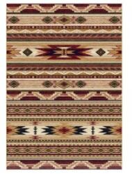 Delta Carpet Covor Dreptunghiular, 150 x 230 cm, Bej / Grena, Lotos 15080/120 (LOTUS-15080-120-1523) Covor