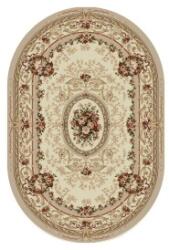 Delta Carpet Covor Oval, 80 x 150 cm, Crem / Bej, Model Floral Lotos (LOTUS-568-100-O-0815) Covor