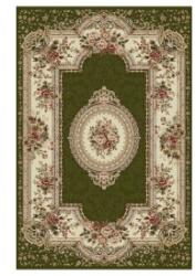 Delta Carpet Covor Dreptunghiular, 80 x 200 cm, Verde / Crem, Model Floral Lotos (LOTUS-571-310-082) Covor