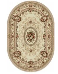 Delta Carpet Covor Oval, 60 x 110 cm, Crem, Lotos 568/100 (LOTUS-568-100-O-0611) Covor