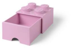LEGO Tárolódoboz, fiókos, LEGO Brick, rózsaszín