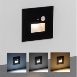 GREENLUX LED lépcsővilágító lámpatest mozgásérzékelővel LED/1, 5W/230V 3000/4000/6000K fekete GXLL092v2 (GXLL092v2)