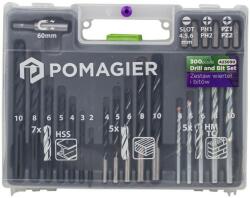 Pomocnik Set de burghie 300 de piese pentru metal, lemn și beton HSS HMTC (FS-57815) Burghiu