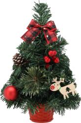 Chomik Bradul De Crăciun 30 Cm Roșu Cu Poinsettia *2507 (ch-ant2507)