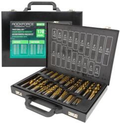 Rock FORCE Set de burghie pentru metal și lemn, 170 de bucăți, cu geantă de transport (FS-52040) Burghiu