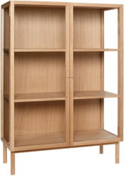 Hübsch Natúr színű tölgyfa tálalószekrény 100x140 cm Panorama - Hübsch