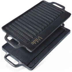  Kétoldalas öntöttvas grill-lap 40 x 20, 5 cm (199046)