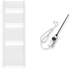  Törölközőszárító radiátor elektromos fűtőpatronnal 60 x 180 cm - Nero Italia C-800W (fehér)