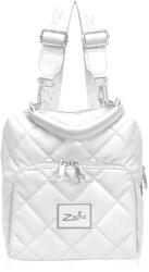 ZELLIA Női Hátizsák 22088 Fehér Matt - Steppelt - Kis Méret - (ZLK-22088-19221250)