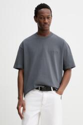 AllSaints pamut póló XANDER - szürke S - answear - 30 990 Ft