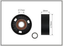 CAFFARO Vratná/vodiaca kladka rebrovaného klinového remeňa CAFFARO 11-92 SC (11-92 SC)