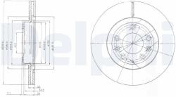 DELPHI Brzdový kotúč DELPHI BG4141 (BG4141)