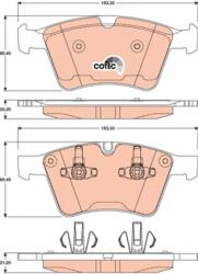 TRW Sada brzdových platničiek kotúčovej brzdy TRW GDB1797 (GDB1797)