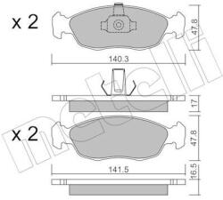 METELLI Sada brzdových platničiek kotúčovej brzdy METELLI 22-0156-1 (22-0156-1)