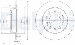DELPHI Tarcza Ham. Hyundai Coupe 02- Tyl (bg3862)