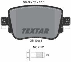 TEXTAR Sada brzdových platničiek kotúčovej brzdy TEXTAR 2511003 (2511003)