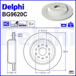 DELPHI Brzdový kotúč DELPHI BG9620C (BG9620C)
