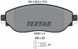 TEXTAR Sada brzdových platničiek kotúčovej brzdy TEXTAR 2208701 (2208701)