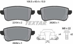 TEXTAR Sada brzdových platničiek kotúčovej brzdy TEXTAR 2210401 (2210401)