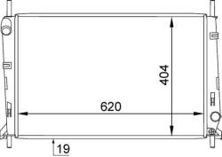 MAHLE Chladič motora MAHLE CR 1138 000S (CR 1138 000S)