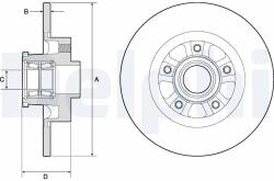 DELPHI Tarcza Ham. Z Loz. Abs Renault Trafic 14- (bg9190rsc)