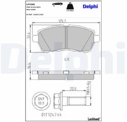 DELPHI Klocki Ham. Ford Fiesta 09- (lp2306)