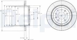 DELPHI Brzdový kotúč DELPHI BG4336 (BG4336)