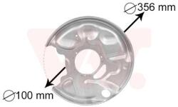 VAN WEZEL Ochranný plech proti rozstreku, Brzdový kotúč VAN WEZEL 3029373 (3029373)