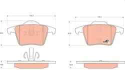 TRW Sada brzdových platničiek kotúčovej brzdy TRW GDB1566 (GDB1566)