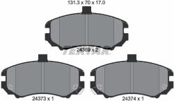 TEXTAR Sada brzdových platničiek kotúčovej brzdy TEXTAR 2436901 (2436901)