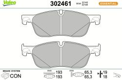 VALEO Sada brzdových platničiek kotúčovej brzdy VALEO 302461 (302461)