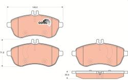 TRW Sada brzdových platničiek kotúčovej brzdy TRW GDB1736 (GDB1736)