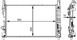 MAHLE Chladič motora MAHLE CR 661 000S (CR 661 000S)