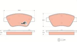 TRW Sada brzdových platničiek kotúčovej brzdy TRW GDB1579 (GDB1579)