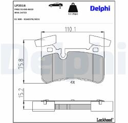 DELPHI Klocki Ham. Tyl (lp3516)