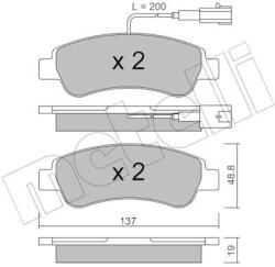 METELLI Sada brzdových platničiek kotúčovej brzdy METELLI 22-0710-1 (22-0710-1)