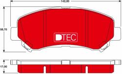TRW Sada brzdových platničiek kotúčovej brzdy TRW GDB3467DTE (GDB3467DTE)